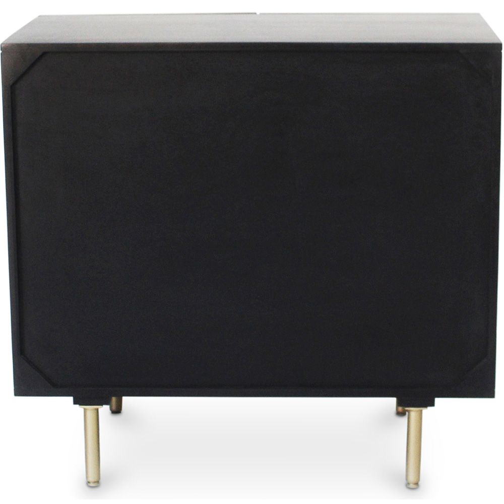 Houten Design Dressoir - Zwart -Yab 